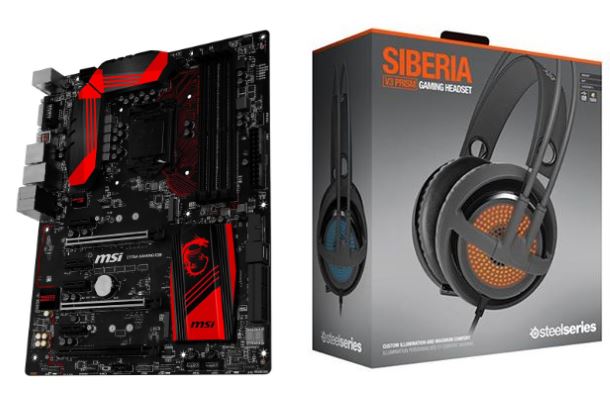 Płyta główna Z170A Gaming M5 i słuchawki SteelSeries Siberia v3 Prism