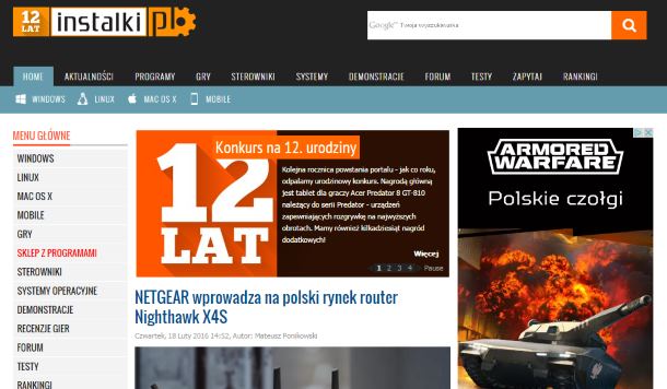 Urodzinowy konkurs serwisu instalki.pl