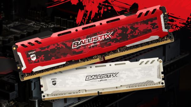 Konkurs: Do wygrania pamięci Ballistix Sport LT DDR4