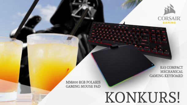 Konkurs: Do wygrania klawiatura i podkładka firmy Corsair