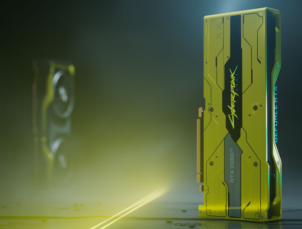 Do wygrania 77 kart graficznych GeForce RTX 2080Ti Cyberpunk 2077 Edition!